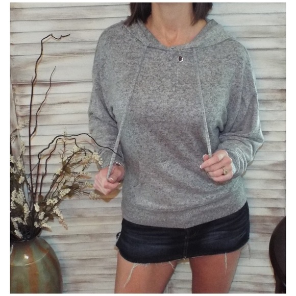 ⭐️Plush Drawstring Brushed Hacci Knit Hoodie 0919 - Picture 6 of 8